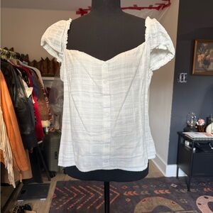 Idyllwind By Miranda Lambert Women’s White Puff Sleeve Button-Front Top